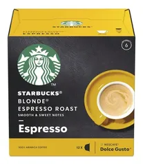 Café Em Cápsula Starbucks D Gusto Blonde Espresso Roast 12un