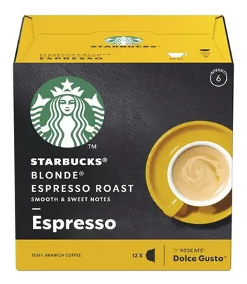 Café Em Cápsula Starbucks D Gusto Blonde Espresso Roast 12un