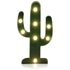 Luminária Led Cacto - verde | R$20