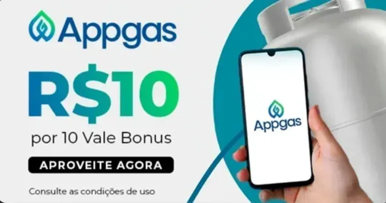 Troque 10 Vale Bônus por R$ 10 de Crédito no Appgas