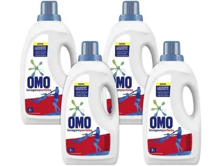 Kit Sabão Líquido Omo Multiação Lavagem Perfeita 3L | 4 unid | R$90