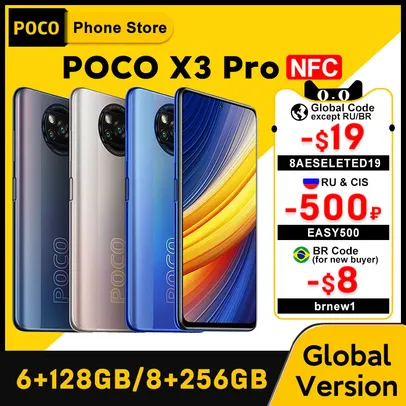 Smartphone POCO X3 PRO - 6GB+128GB | Versão Global