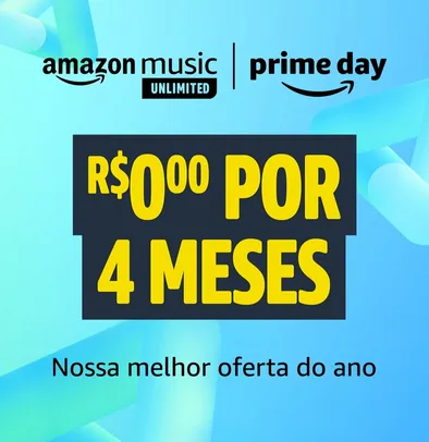 Amazon Music Unlimited GRÁTIS