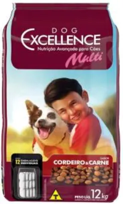 [Prime] Ração Dog Excellence Adulto Mult Carne e Cordeiro 12kg | R$59