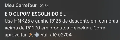 Imagem na descrição da promoção