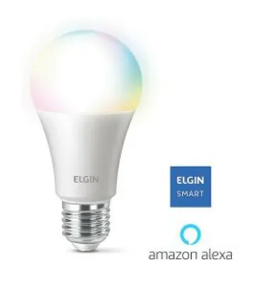 Smart Lâmpada Led Colors, 10w Bivolt Wi-FI - Elgin, compatível com Alexa | R$ 90