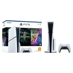 Console PlayStation 5 Slim Disc + 2 Jogos 1TB 1 Controle