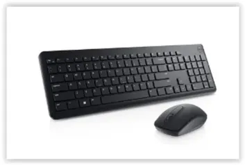 Teclado e Mouse Sem Fio Dell KM3322W, USB, ABNT2, Preto - 580-BBBB