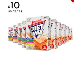 Kit 10x Diet Way Shake Substituto de Refeição 420 g – Midway