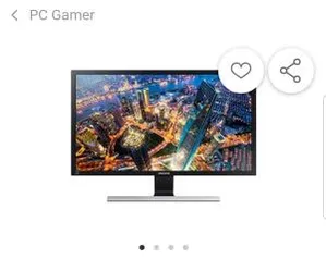 Monitor LED 28'' Gamer Samsung LU28E590DS 3840x2160 Mode 4K Ultra HD | R$1139