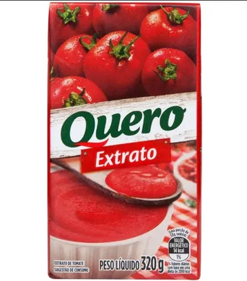 Extrato de tomate Quero 320g | R$1,61