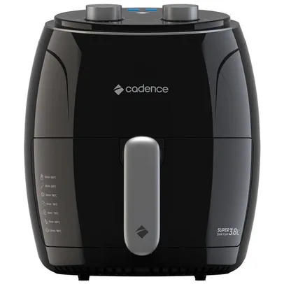 Fritadeira Sem Óleo Cadence Super Cook Fryer, 3,8 Litros, Preta - FRT410