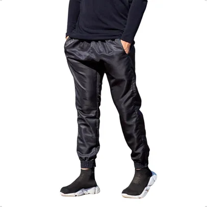 Calça Jogger Masculina Skinny Tactel Treino Academia