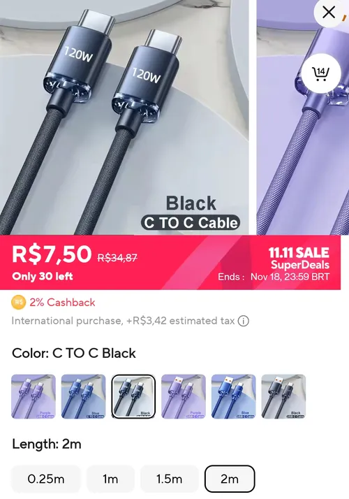 Imagem na descrição da promoção