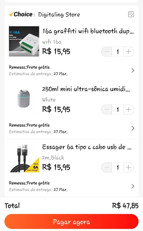 Imagem na descrição da promoção