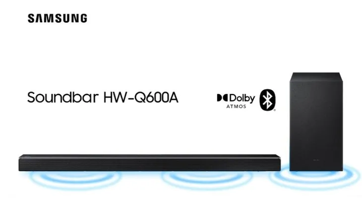 [App+AME] Soundbar Samsung HW-Q600a, Com 3.1.2 Canais Dolby | R$1880 | R$ 1900