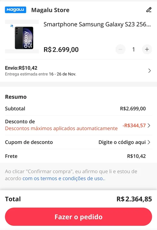 Imagem na descrição da promoção