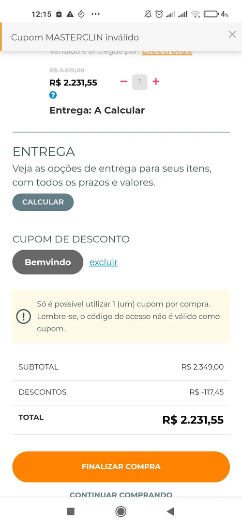 Imagem na descrição da promoção