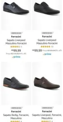 (PRIME) Sapato Social Ferracini - A partir de R$ 99