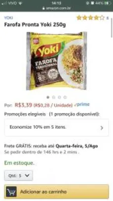 Prime - Farofa Pronta Yoki 250g