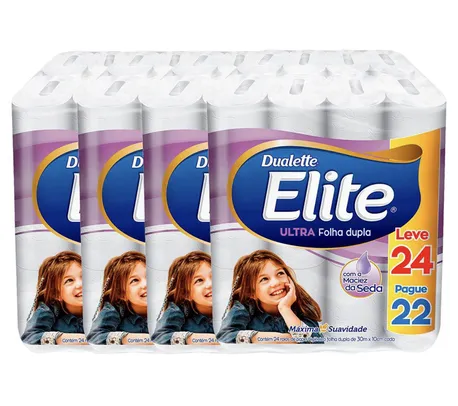 Papel Higiênico Elite Ultra Folha Dupla - 96 Rolos 