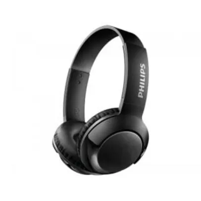 Headphone Bluetooth Philips Bass+ - com Microfone Preto | R$ 123