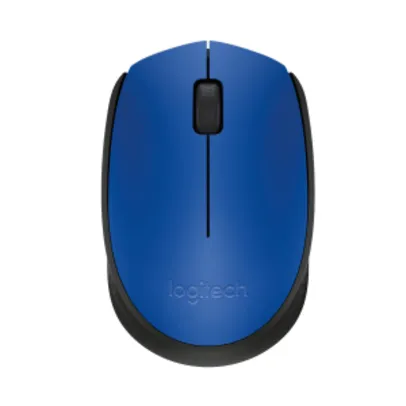 Mouse sem Fio Sensor Laser Logitech M0170 Azul e Preto  por R$ 35