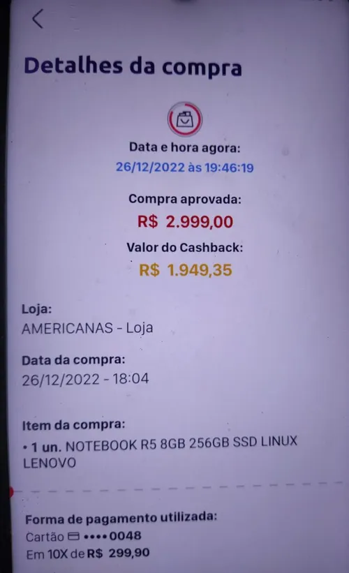 Imagem na descrição da promoção