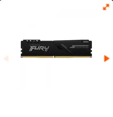 Memória DDR4 Kingston Fury SuperFrame, 8GB, 3200Mhz, Black, KF432C16BB/8CLLB