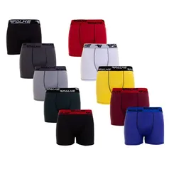 Cueca Box Falke Microfibra Kit com 8 unidades Algodão, Masculino