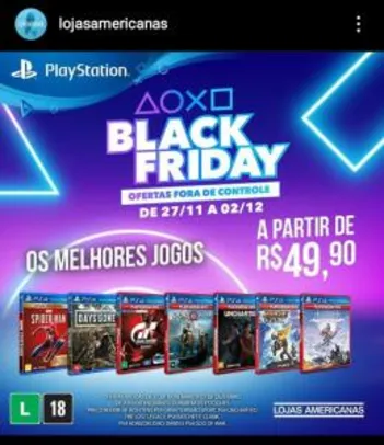 [Loja Fisica] Promoção Americanas - Jogos de PS4