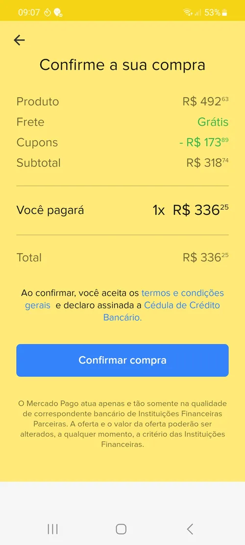 Imagem na descrição da promoção