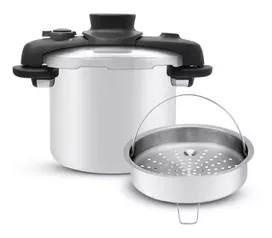 Panela De Pressão 7l Tefal Opti'space Inox Com Fundo Triplo