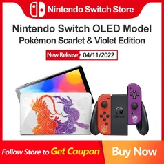 Nintendo Switch OLED (Edição Limitada Pokémon Scarlet & Violet)