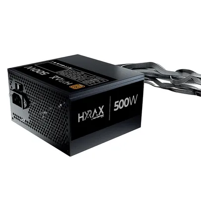 Fonte Motospeed Hyrax 500W, ATX, 80 Plus Bronze, com Cabos, Bivolt