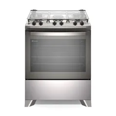 Fogão 5 Bocas Electrolux Efficient Com Mesa Inox Perfectcook E Vaporbake (fe5ic) Cinza Bivolt