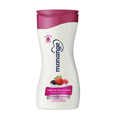 Hidratante Desodorante Frutas Vermelhas, Monange, Branco, 200 Ml