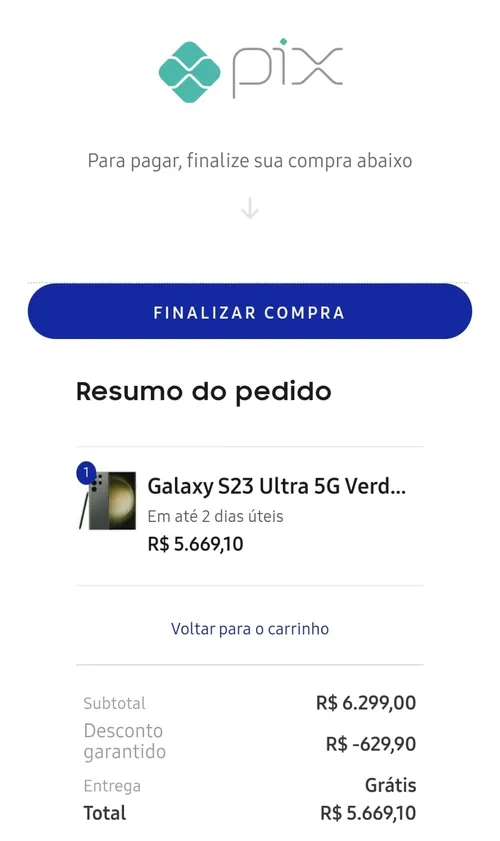 Imagem na descrição da promoção