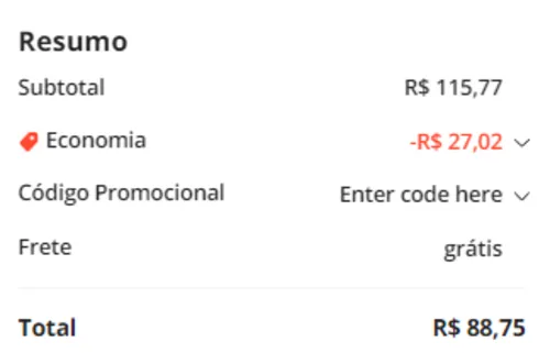 Imagem na descrição da promoção