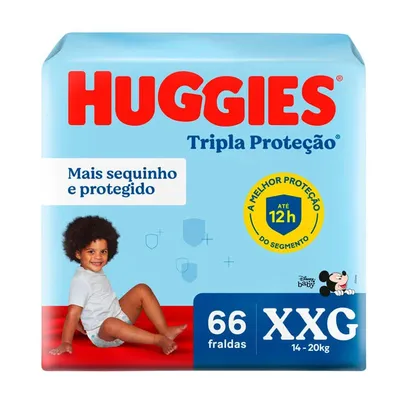 Foto do produto Fralda Huggies Tripla Proteção - XXG / 66 Unidades