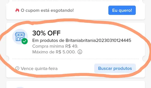 Imagem na descrição da promoção