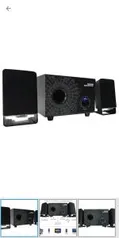 Subwoofer Gamer SS-A200 Bass Reflex 2.2 16W Preto com Led azul K-MEX R$79