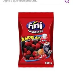 Bala fini amoras 500gr por R$6,75 (Frete grátis São Paulo) Nas americanas.com