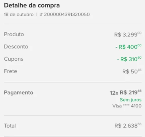 Imagem na descrição da promoção