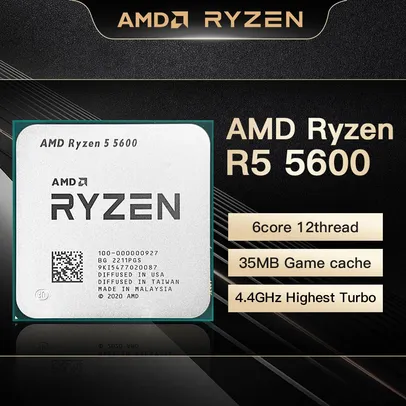 [PRIMEIRA COMPRA] Processador Ryzen 5 5600 Novo 