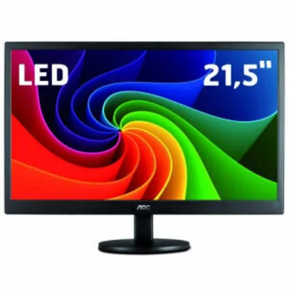 Monitor AOC LED 21.5" Full HD Widescreen VGA E2270SWN - Preto | R$ 507