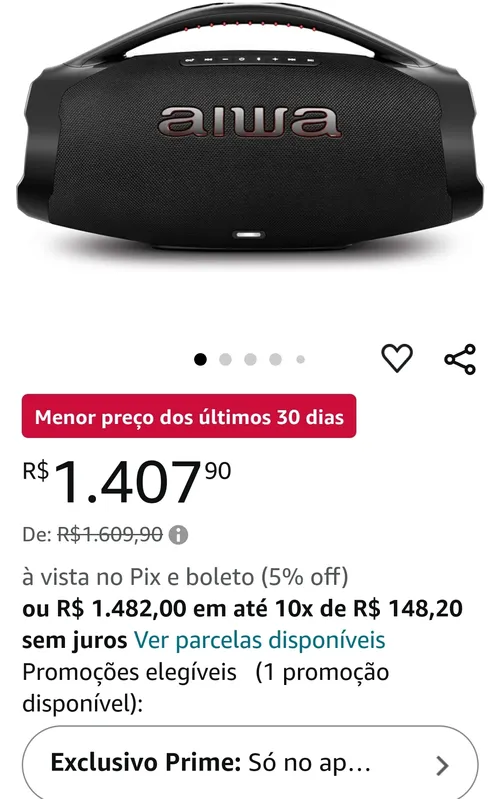 Imagem na descrição da promoção