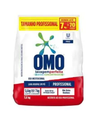 Detergente em Pó Omo Profissional Lavagem Perfeita 5.6kg R$46