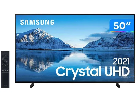 Smart TV 50” Crystal 4K Samsung 50AU8000 - Wi-Fi Bluetooth HDR Alexa Built in 3 HDMI 2 USB