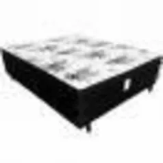 Cama Box Conjugado Casal Espuma e Estrutura Ortopédica 138x188x43 - Nosso sonho R$ 249